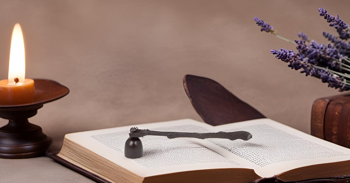 Biedermann & Sons Accessories Decorative Antique Style Candle Snuffer, 10.5-Inch, Rustic Tree Branch With Bell