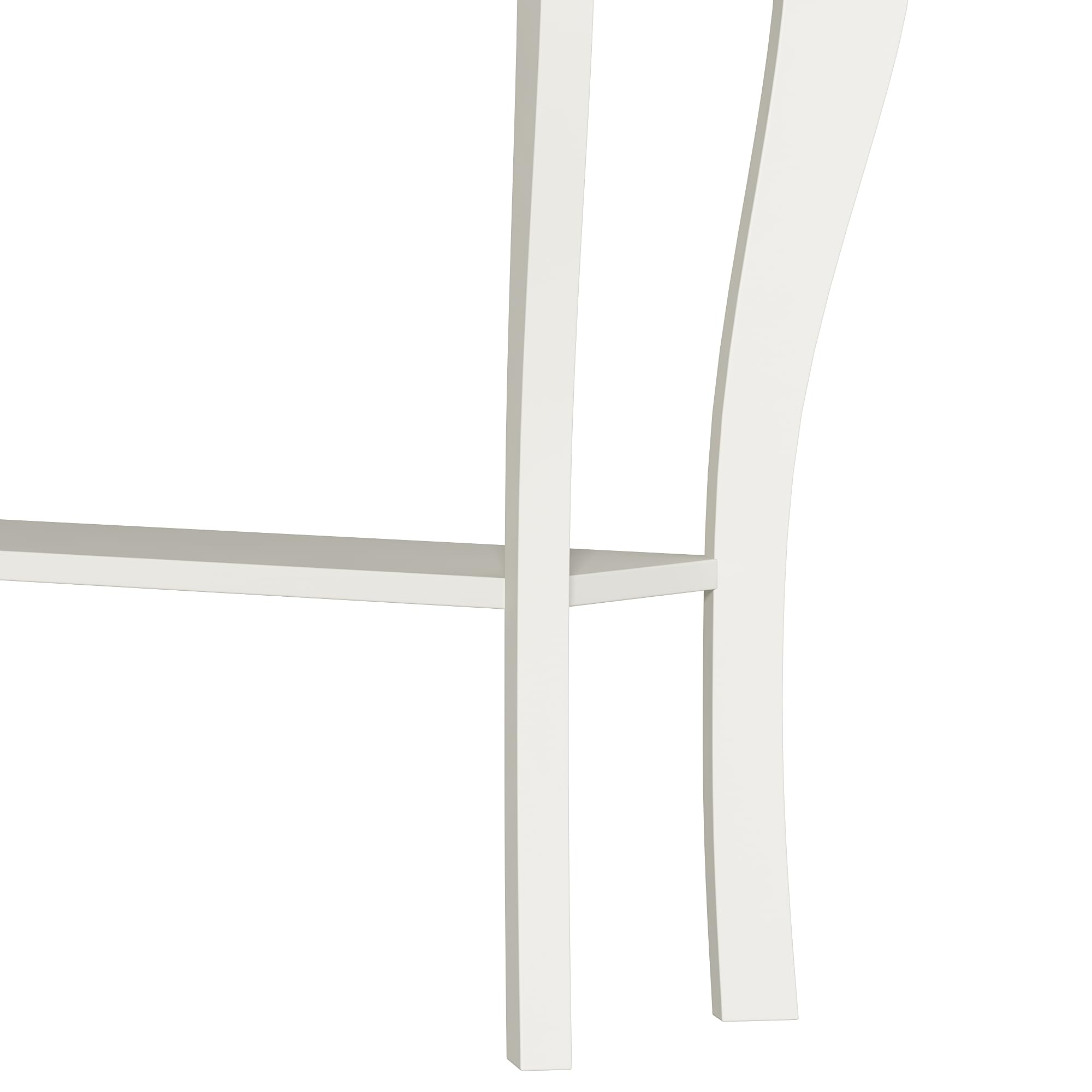 Choochoo Narrow Farmhouse Console Table With Drawer, Chic Accent Sofa Entryway Table With Shelves For Entryway, Living Room, Hallway, Antique White & Brown
