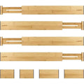 Organize Any Drawer: Customizable Bamboo Drawer Dividers For Clothes, Utensils, & More