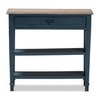 Baxton Studio Dauphine French Provincial Blue Spruce Fiinished Wood Accent Console Table