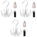 Hasthip Rotatable Tie Organizer Tank Top Hanger With 8 Hooks Space Saving Wardrobe Hats Bra Underwear For Home Closet Clothing S