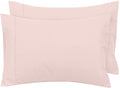 Royale Linens Standard Pillowcase Set Of 2 - Bed Pillow Cover - 20'X26' - Pink Pillowcases - 1800 Brushed Microfiber, Wrinkle