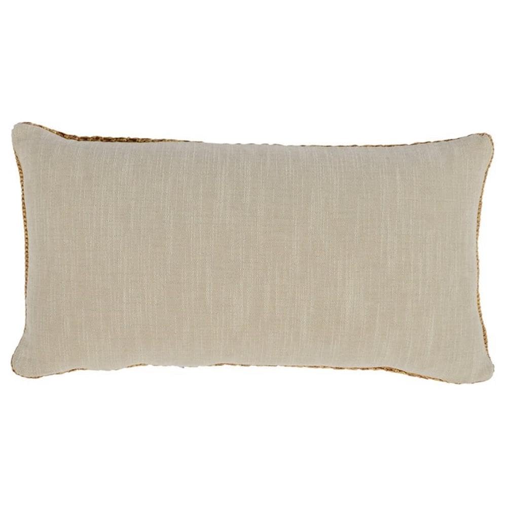 Kosas Home Nakeya 14X26 Belgian Flax Linen Fabric Throw Pillow In Honey Yellow