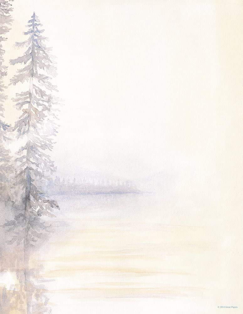 Great Papers! Morning Mist Letterhead, 80 Count, 8.5'X11' (2014250)