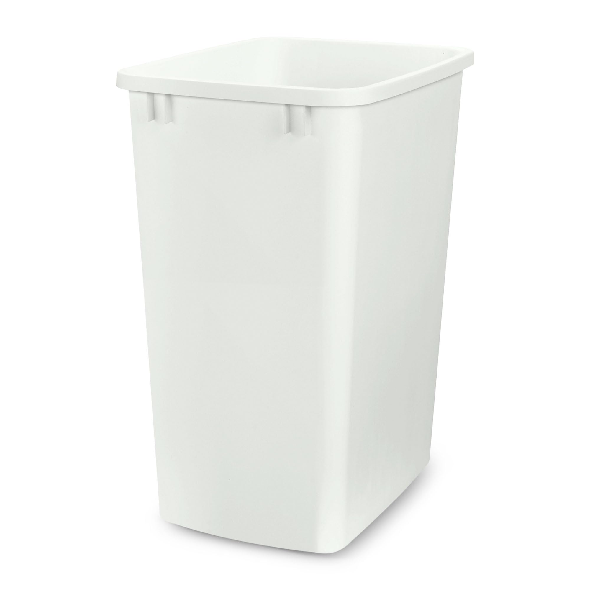 Rev-A-Shelf 35 Quart Kitchen Sink Garbage Can for Base Kitchen and Bathroom Cabinet, Replacement Plastic Trash Bin for Laundry R