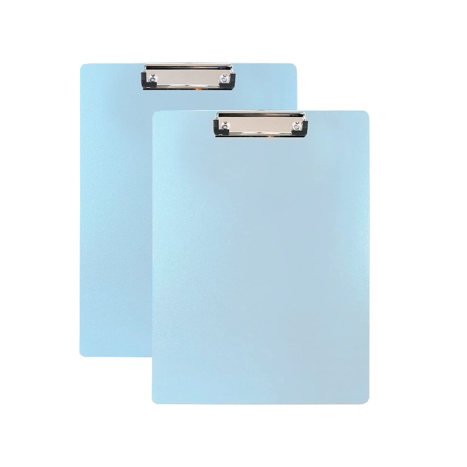 Clipboards Set Of 2 With Metal Clip - Hardboard Plastic Color Clip Board For Doctor Nurse Teacher Student Office Clerk A4 Letter
