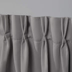 Exclusive Home Sateen Twill Woven Room Darkening Blackout Pinch Pleat/Hidden Tab Top Curtain Panel Pair, 63'' Length, Veridian G