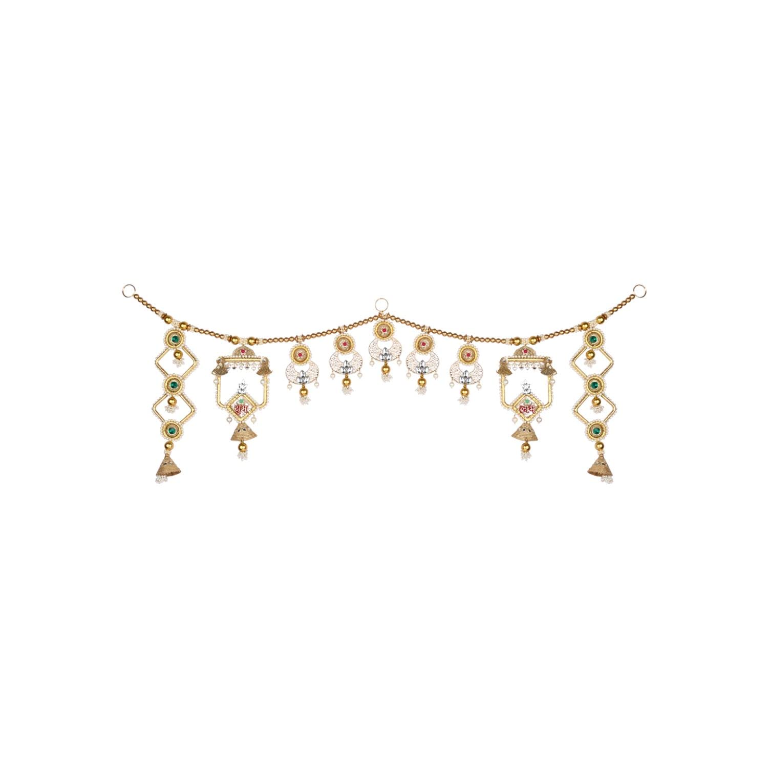 I Jewels Traditional Toran Artificial Flower Garlands Handmade Door Entrance Hanging Home Wall Decoration For Diwali (Hd03)