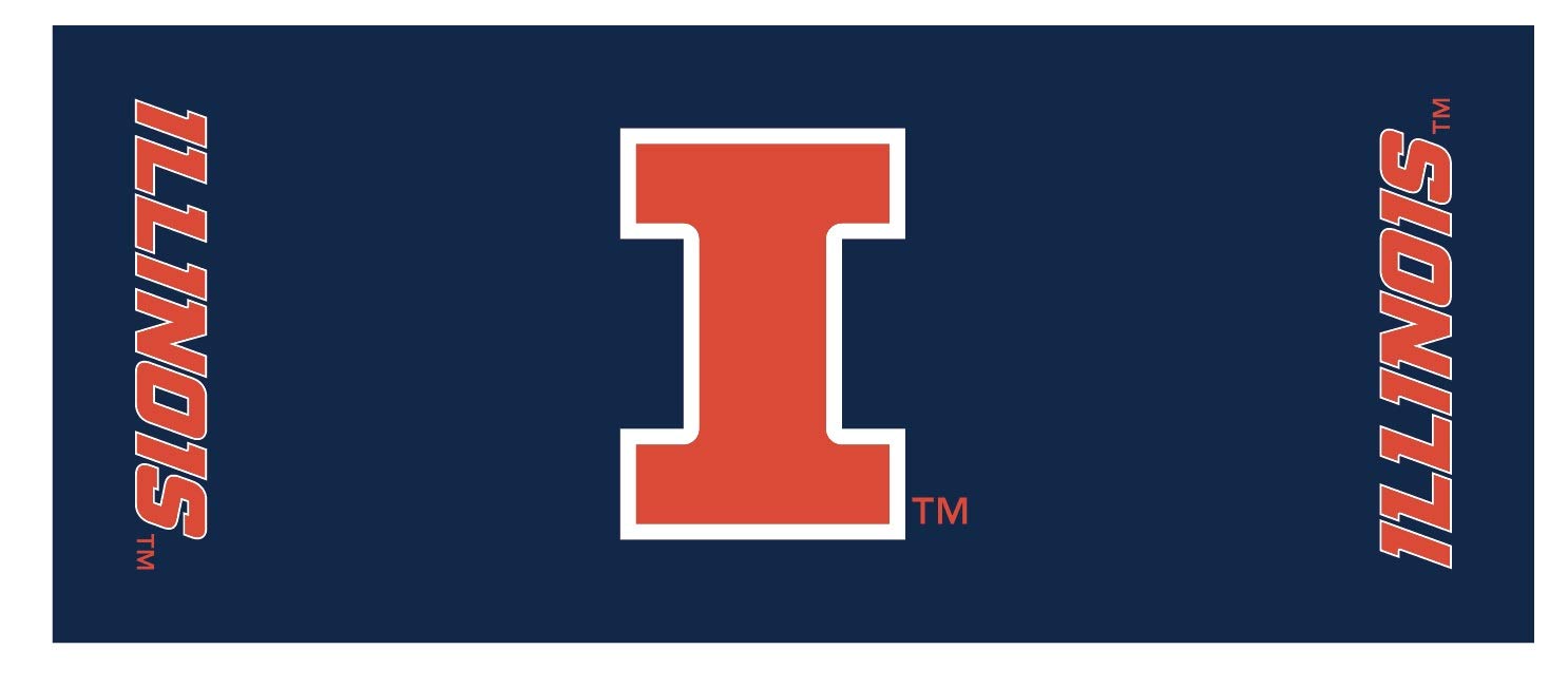 Collegiate Kwik-Covers Rectangle Plastic Table Covers, Bundle Of 2 (University Of Illinois, 6')