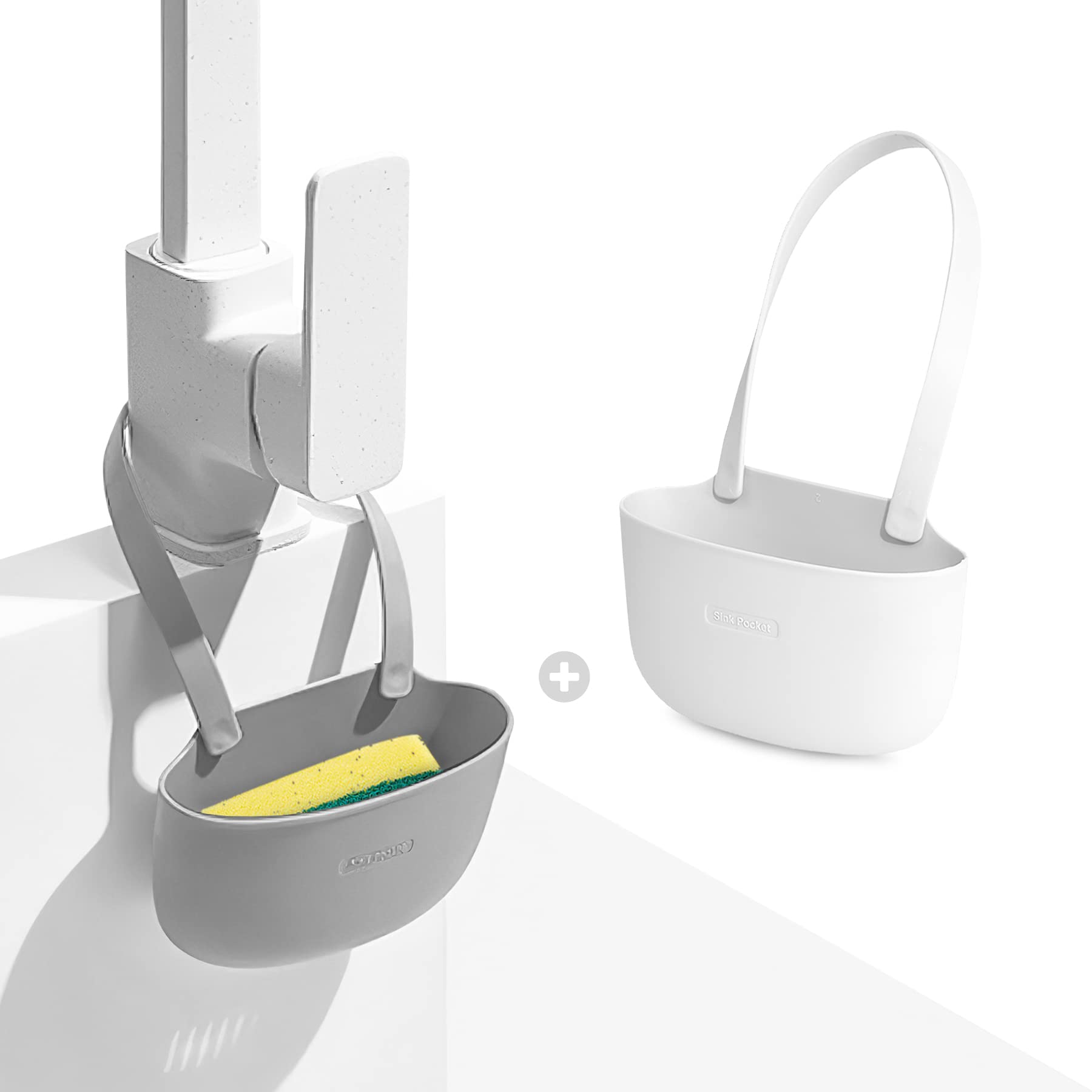 Sophie & Panda Silicone Sponge Holder for Kitchen Sink Bags Set of 2 - Easy to Use Soap Holder No Installation Needed Kitchen Si