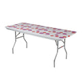 Kwik-Covers 8 ' Rectangle Plastic Table Covers 30 ' X 96 ', Bundle Of 5 (Celebration)