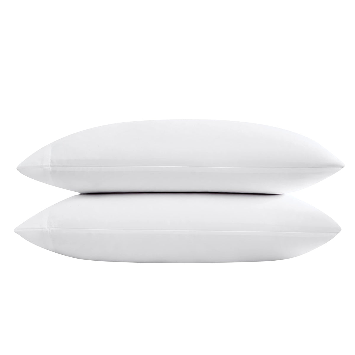 Vera Wang - Pillow Case Set, Luxury Sateen Cotton Bedding, 800 Thread Count, Soft & Smooth Home Decor (White, Standard Pillowcas