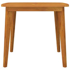 vidaXL Solid Acacia Wood Patio Table with Diagonal Leg Structure and Sturdy Tabletop Design, Perfect for Outdoor Use - Brown, 33.5"x33.5"x29.5"