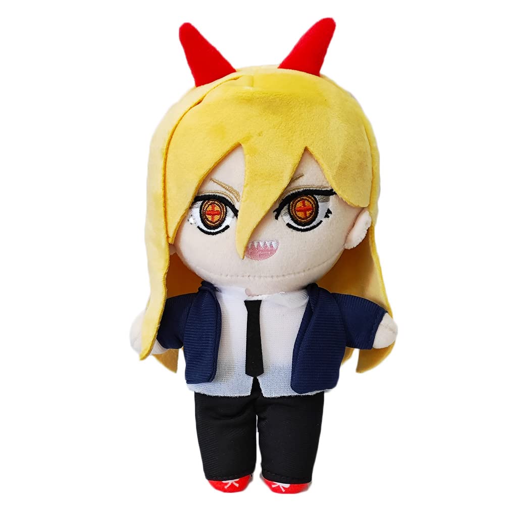 Jcvcx Denji Makima Plush Toy Anime Stuffed Plush Figure Makima Cosplay Plushies Makima Costume Soft Plush Pillow (Power)