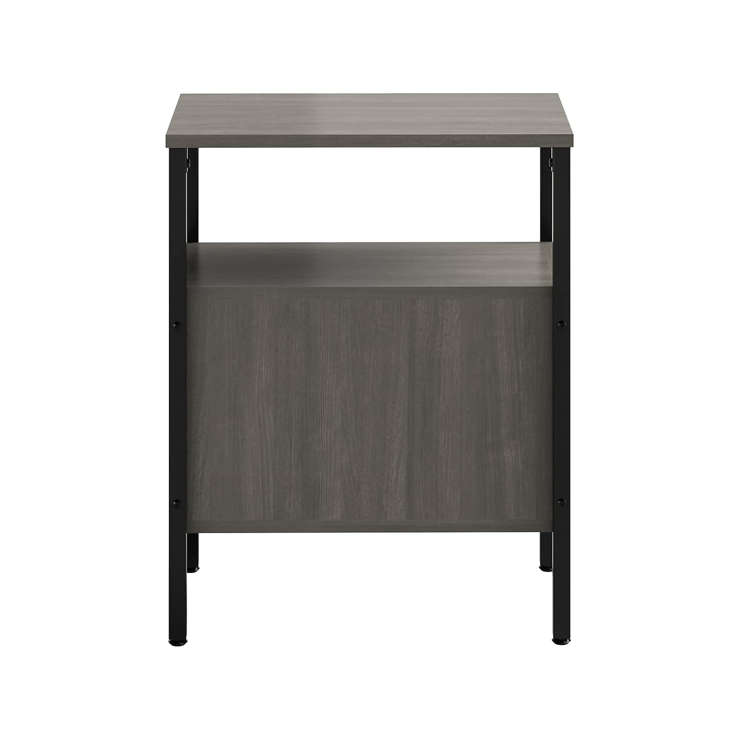 Safco Simple Storage Multi-Functional Wood Walnut Storage Unit - Thumbnail 4