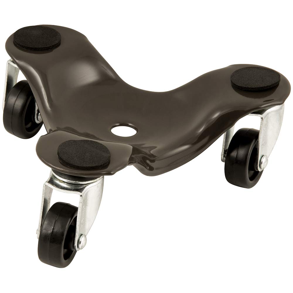 Super Sliders 3 Wheel 6 Diameter Dolly 200 lb Load Rating- Add Easy Mobility to Items Indoors or Out, Brown (1 Dolly)