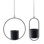 Hanging Metal Platner (Set Of 2)