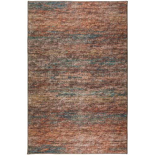 Ciara Cr1 Orange Transitional Rug Rectangle 5' X 7 ' 6&quot;