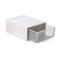 Inabox Polypropylene Single Stackable Drawer, Clear, Transparent Pp Storage Organizer, No Lid, Durable & Space Saving For Home O