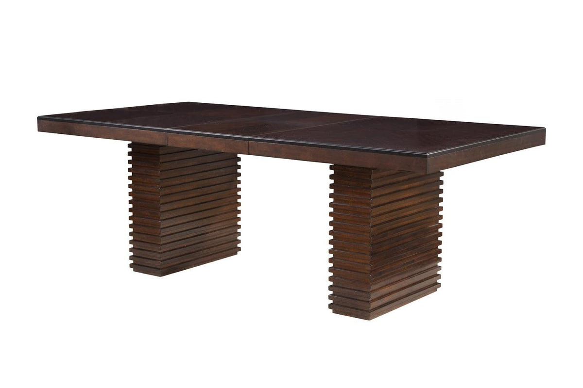 Alpine Furniture Trulinea Extension Rectangular Dining Table In Dark Espresso