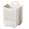 Healvian Wall Mount Laundry Basket Foldable Laundry Hamper with Handle 15.15 X 11.02 X 6.69 in Hanging Wall Basket for Bathroom 