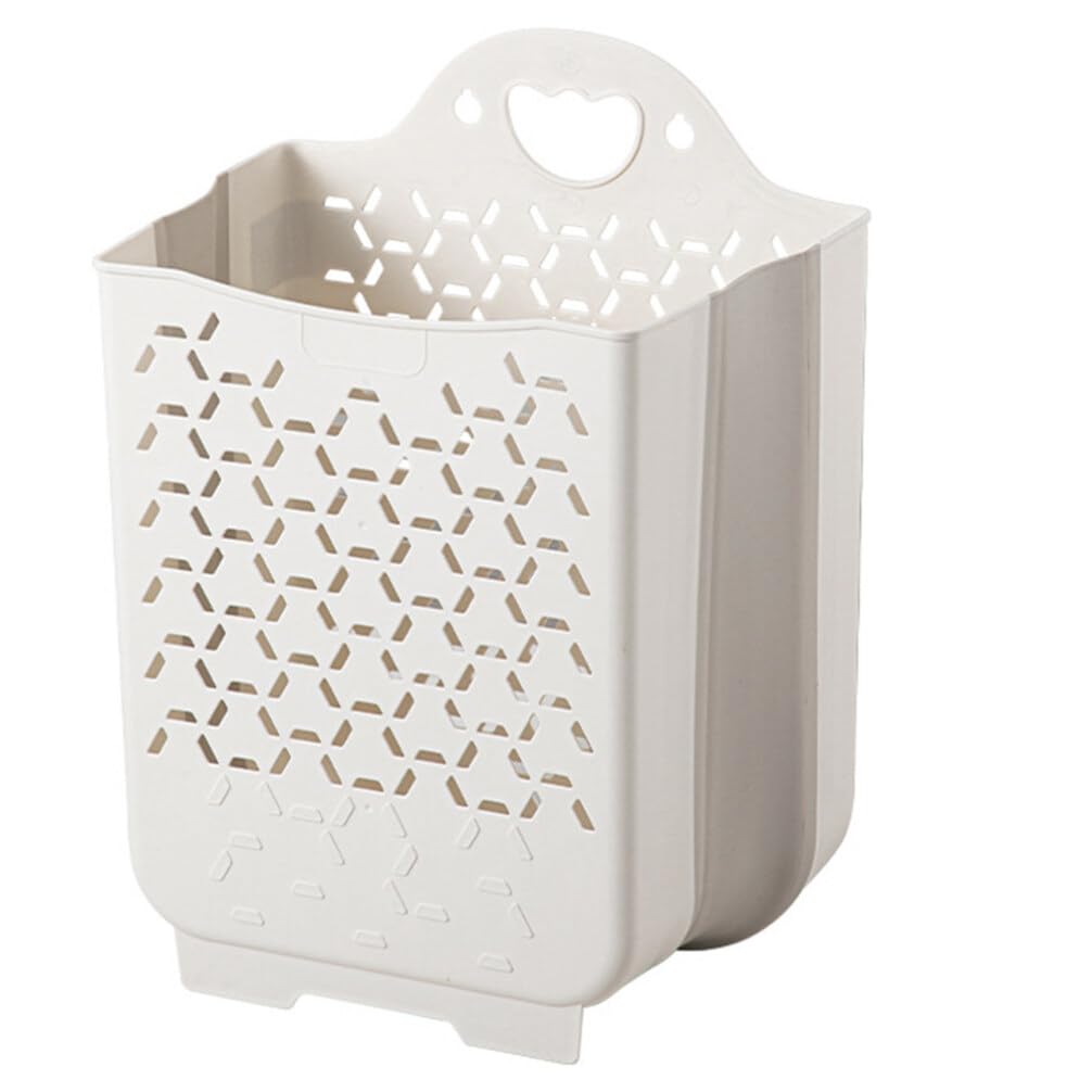 Healvian Wall Mount Laundry Basket Foldable Laundry Hamper with Handle 15.15 X 11.02 X 6.69 in Hanging Wall Basket for Bathroom 