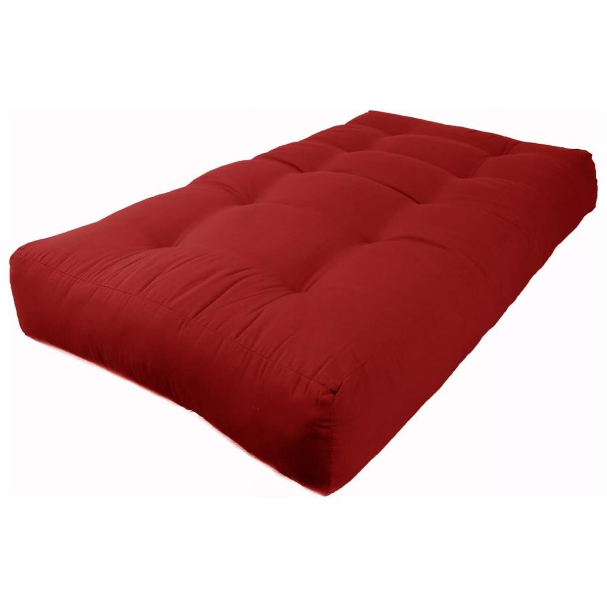 Blazing Needles Renewal 10&quot; Twill Futon Mattress, Twin, Ruby Red