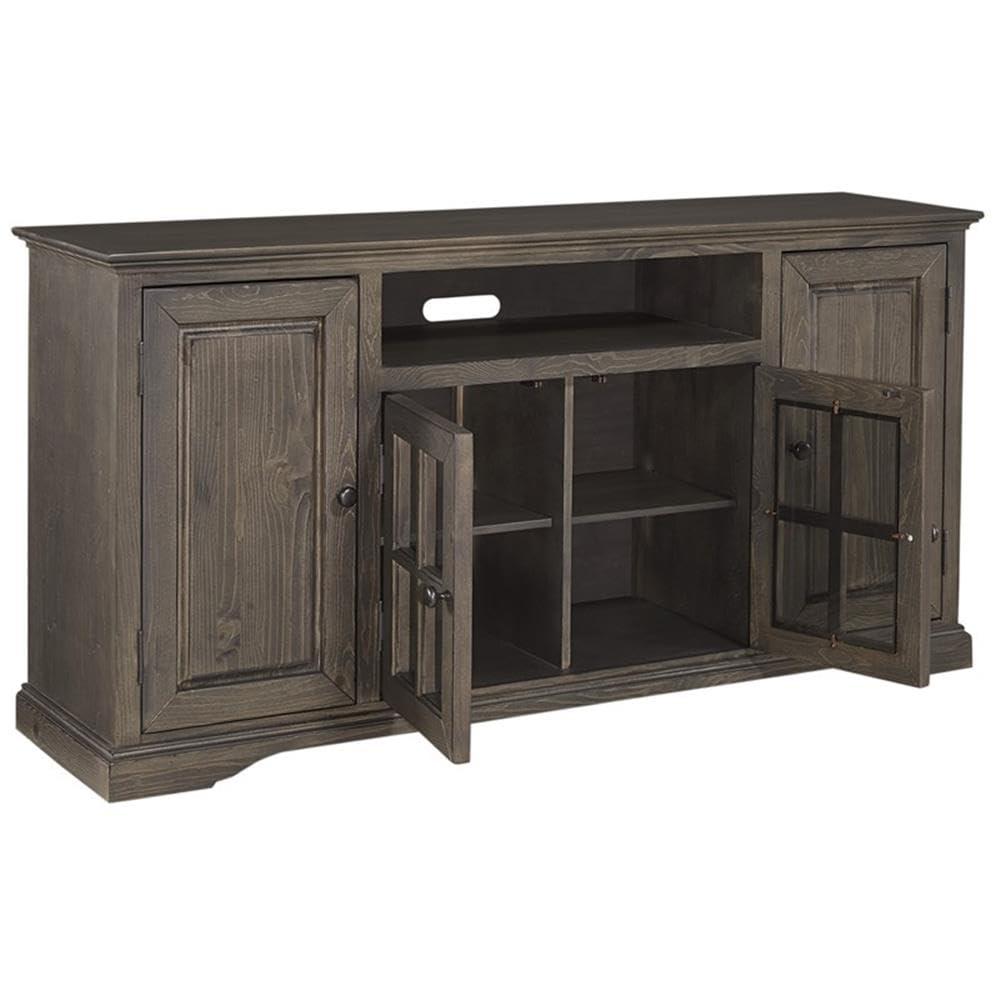 Progressive Furniture Hamilton 64 Inch Tv Console In Storm Gray