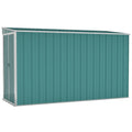 vidaXL Wall-Mounted Garden Shed Green 46.5x113.4x70.1 Galvanized Steel