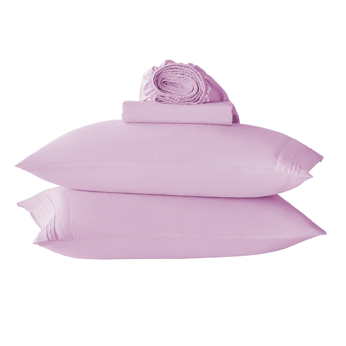 Lavender Twin Size Sheets Set-3 Piece Microfiber Bedsheets-Deep Pocket Fitted Sheet & Pillowcase Sets-Soft Cooling Single Bed Sh