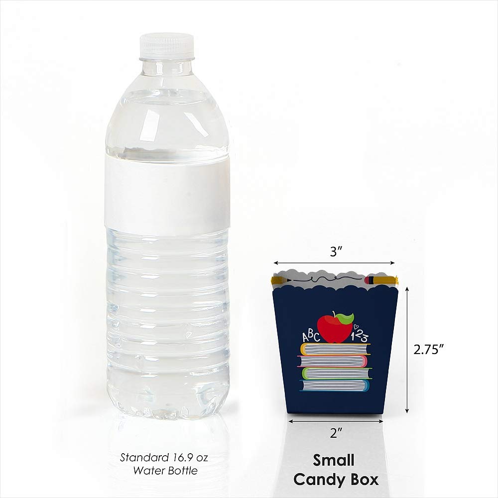 Big Dot Of Happiness Back To School - Party Mini Favor Boxes - First Day Of School Classroom Decorations And Treat Candy Boxes -