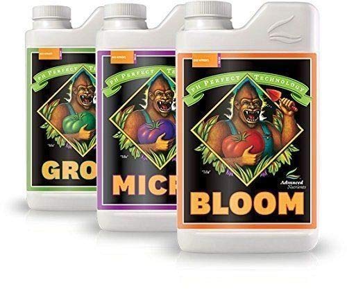 Advanced Nutrients Grow Micro Bloom Ph Perfect Bundle Set Combo Base Nutrient 1L