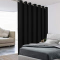 BONZER Extra Wide Room Divider Curtain Total Privacy Wall Noise Reducing Blackout Curtains for Patio Sliding Glass Door, 108L x 
