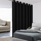 BONZER Extra Wide Room Divider Curtain Total Privacy Wall Noise Reducing Blackout Curtains for Patio Sliding Glass Door, 108L x 