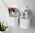 Plastic Toothbrush Holders for Bathroom | Wall Mounted Toothbrush Holder | Toothbrush Holders for Toothbrushes | Bathroom Shelf
