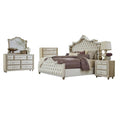 Coaster Antonella Queen Bed 5-Piece Set, Ivory/Camel