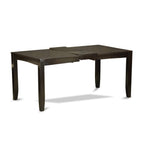 East West Furniture LYPF7-CAP-C Lynfield 7 Piece Kitchen Set Consist of a Rectangle Table with Butterfly Leaf and 6 Linen Fabric Dining Room Chairs, 36x66 Inch