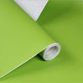 Yija Solid Color Frosted Waterproof Wallpaper Shelf Drawer Liner Self-Adhesive Cabinet Sticker 15.6 Inch by 98 Inch (Green)