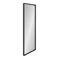 Kate and Laurel Travis Modern Wall Mirror, 16 x 48, Black, Full-Body Rectangle Mirror for Wall