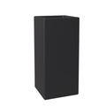 Terra Series Poly Stone Planter in Black 10.2 x 10.2 23.6 High