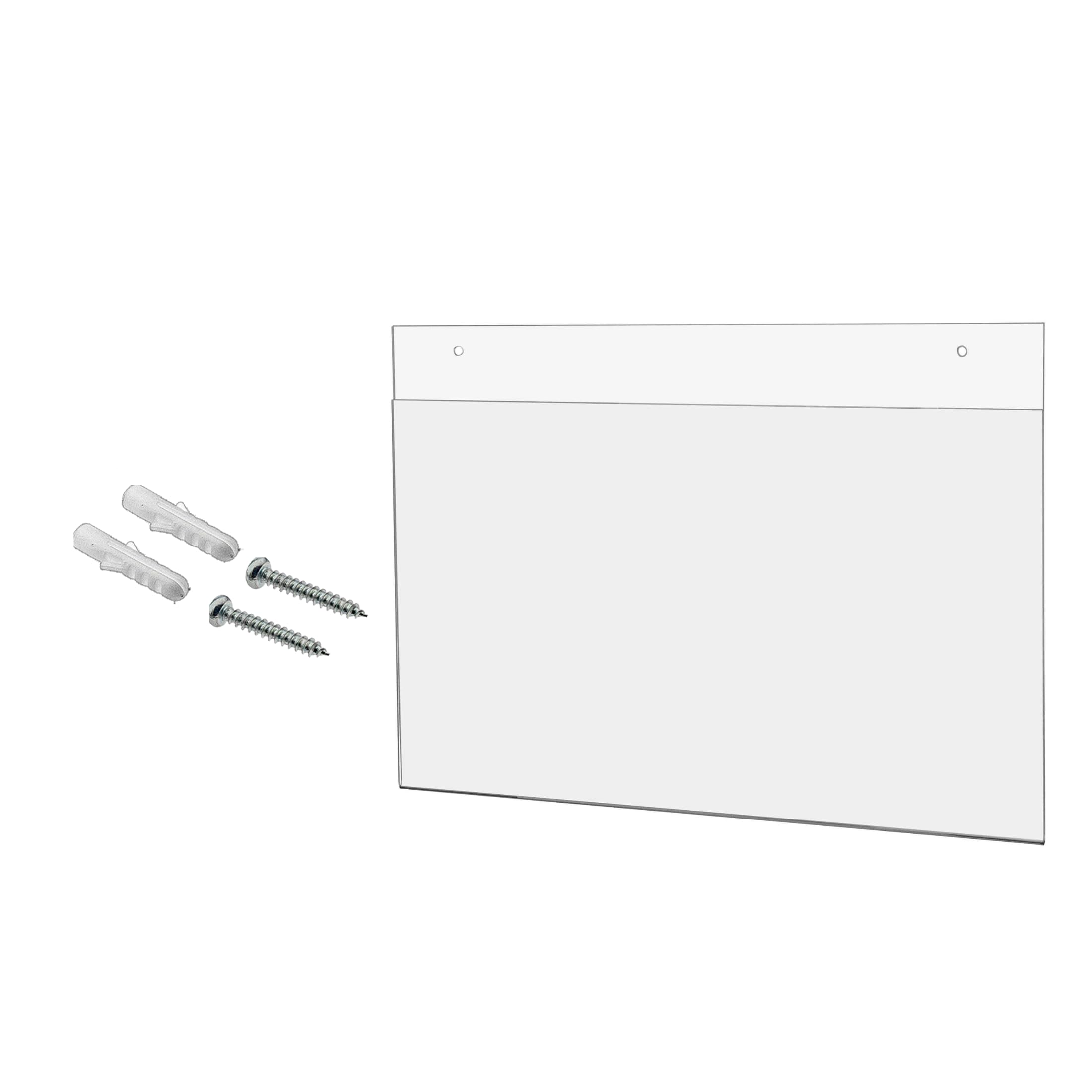 Marketing Holders Wall 14' X 8.5' Sign Holder With 2 Predrilled Holes Hanging Hardware Included For Price Sheets And Notices I