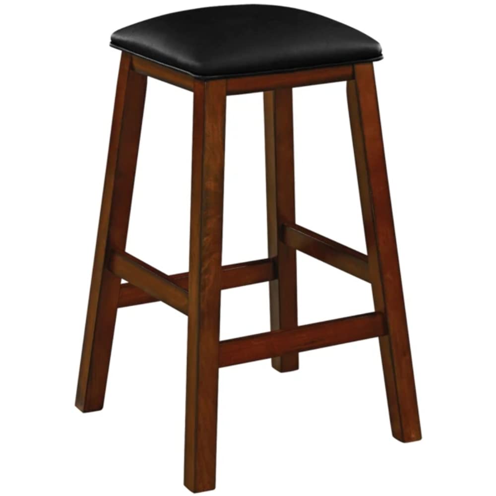Ram Game Room Square Backless Bar Stools Chestnut