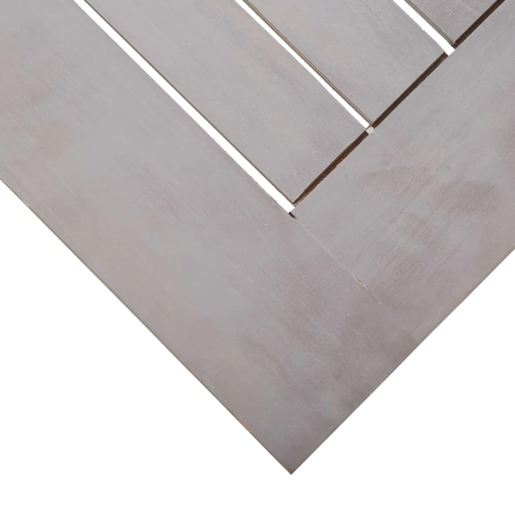 vidaXL Patio Dining Set 7 Piece Outdoor Dining Set Table 6 Chairs Patio Furniture Garden Table and Chair Set for 6 Persons Gray Wash Solid Acacia Wood