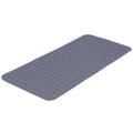 TranquilBeauty Non-Slip Bath Mat | Diamond Cut Clear Grey 88x40cm/35x16in with Suction Cups | Machine-Washable, Latex-Free Batht