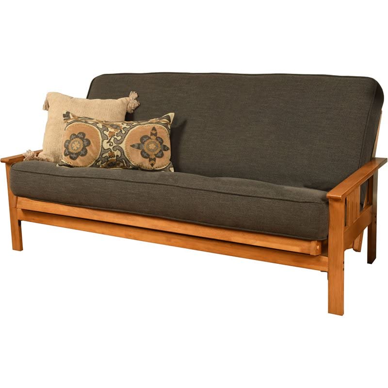 Kodiak Furniture Monterey Butternut Sofa with Charcoal Fabric Mattress