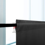 Koufall Dark Gray Short Curtains For Bedroom 2 Panels Set Blackout Curtains For Small Windows Boys Room Width 24X24 Inch Length