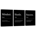 Large Motivational Office Wall Decor Mindset Canvas Wall Art Hustle Posters Prints Entrepreneur Success Paintings Picture Artwor