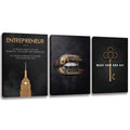 Inspirational Success Posters Wall Art Motivational Canvas Wall Decor Inspirational Art Entrepreneur Quotes Hustle Picture Paint