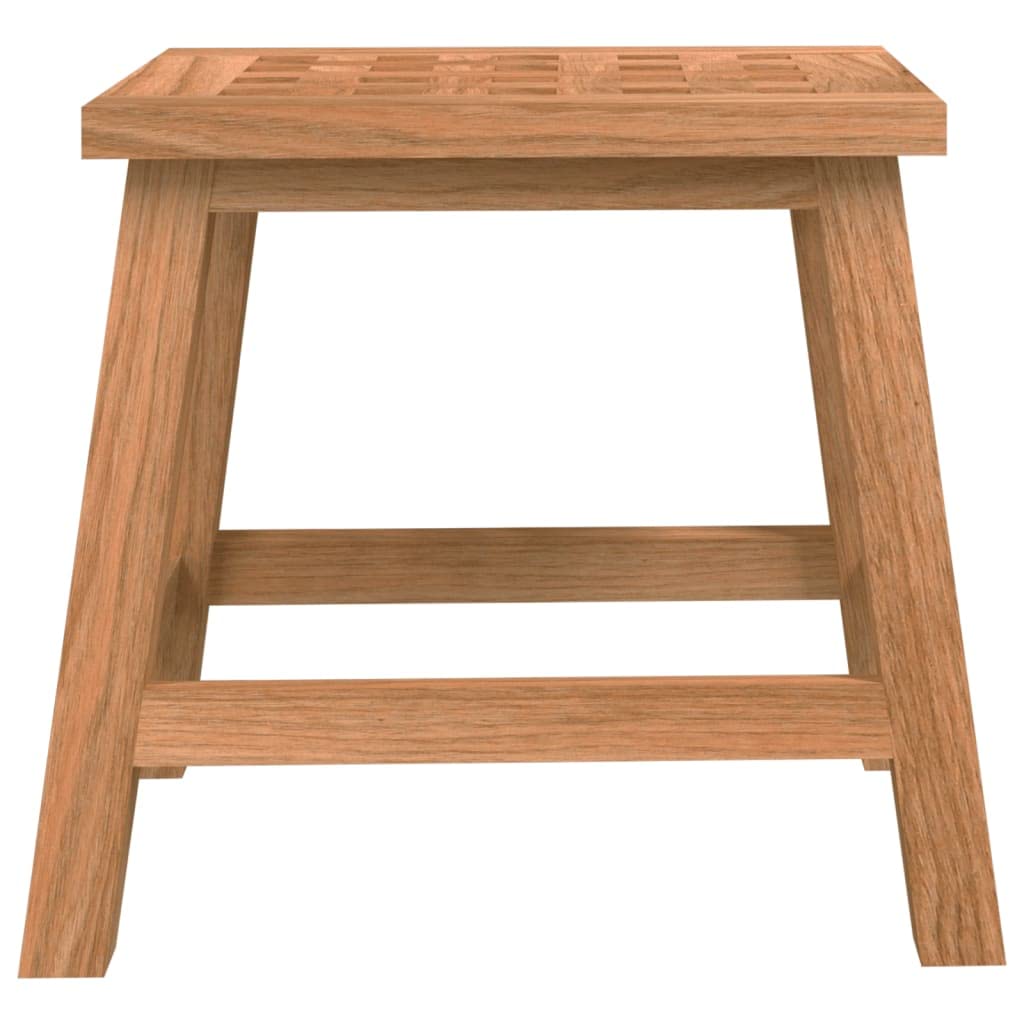 Vidaxl Step Stool 11.4&quot;X8.9&quot;X10&quot; Solid Wood Walnut