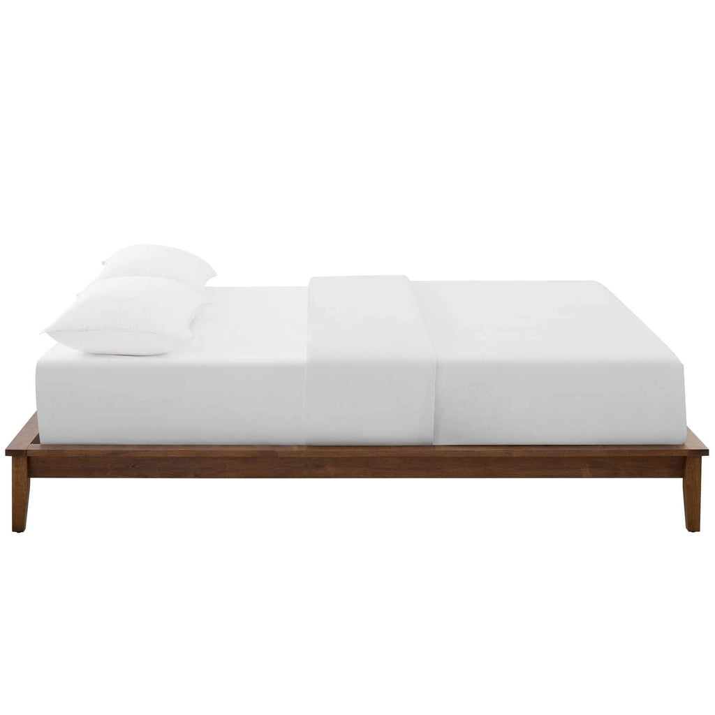 Modway Lodge Wood Platform Full Bed Frame In Cappuccino